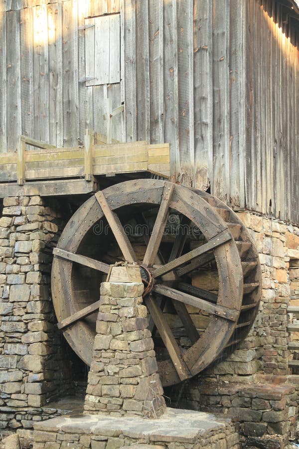 Detail of Old Grist Mill Marietta Stock Image Image of pond
