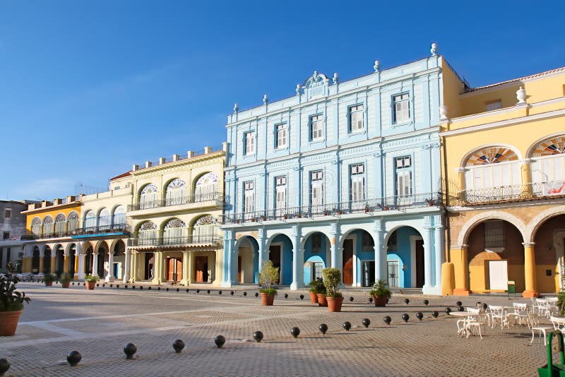 Detail of Old Havana plaza Vieja