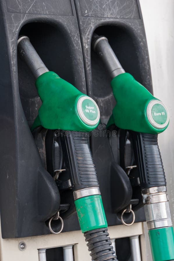 Detail of a Petrol Pump in a Petrol Station. Stock Image Image of