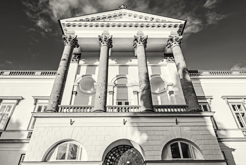 Detail photo of Topolcianky castle, colorless