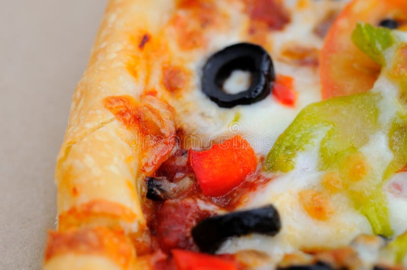 Detail of pizza slice