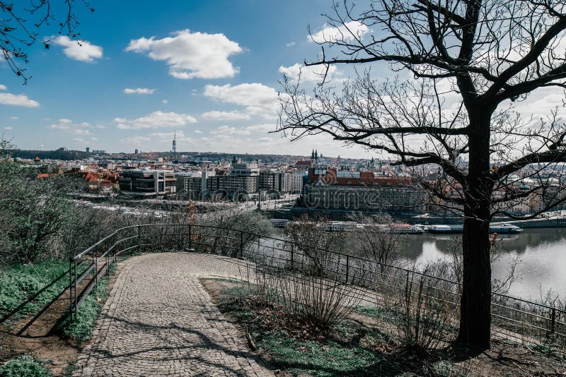 Detail of the Prague in the Old Town. View of Prague. Charles Bridge royalty free stock photography