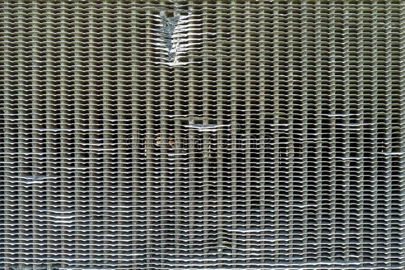 Detail of the radiator on an antique tractor royalty free stock images