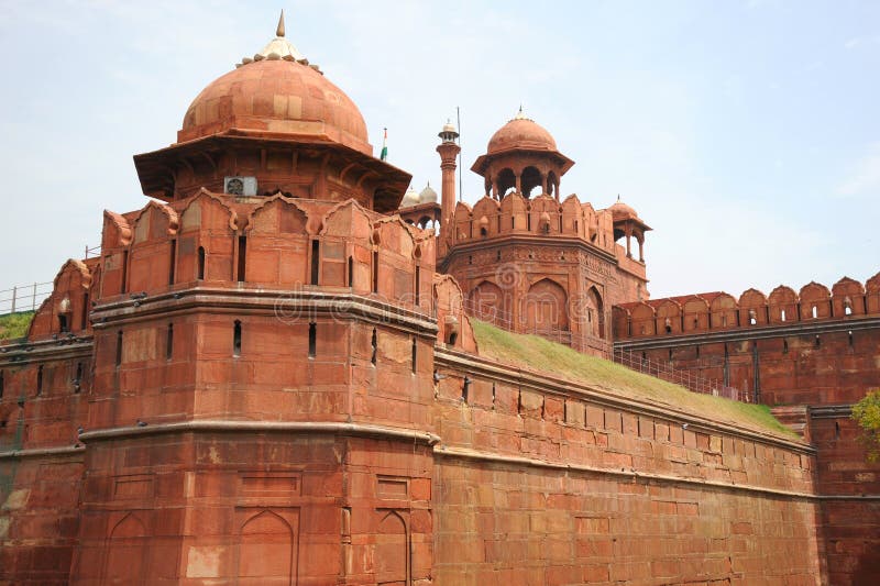 Detail of the Red Fort. New Delhi, India.