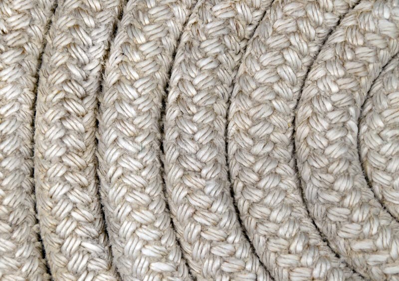 Old Nautical Rope, Texture and background, Stock image