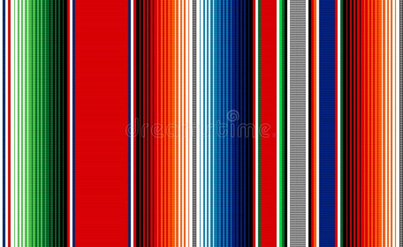 Mexican rug pattern. serape stripes vector royalty free illustration