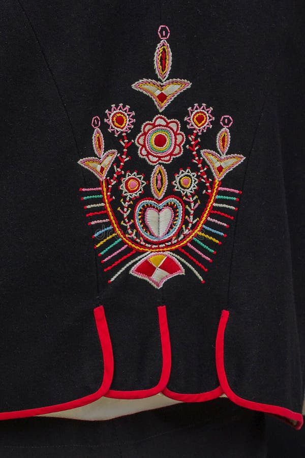 Detail of Slovakian folk costume for man