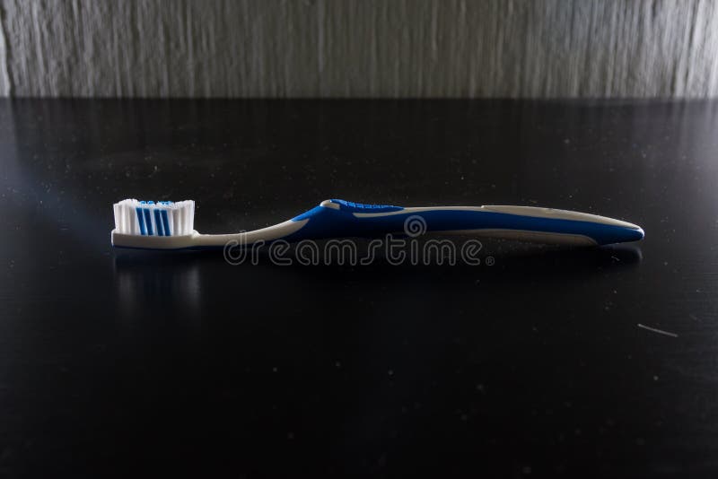 Detail Toothbrush High Contrast Modern Object Dentistry Bristles Stock