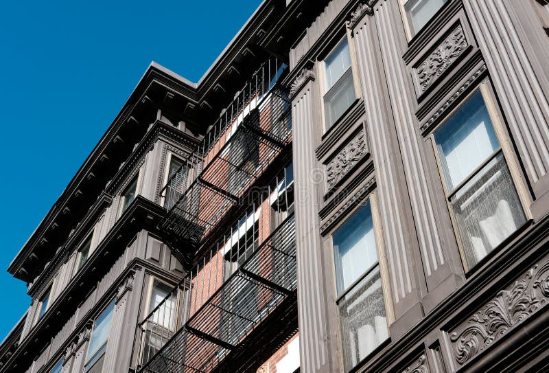 Private, luxury apartments seen in downtown Boston, MA. royalty free stock image Private, luxury apartments seen in downtown Boston, MA. royalty free stock image