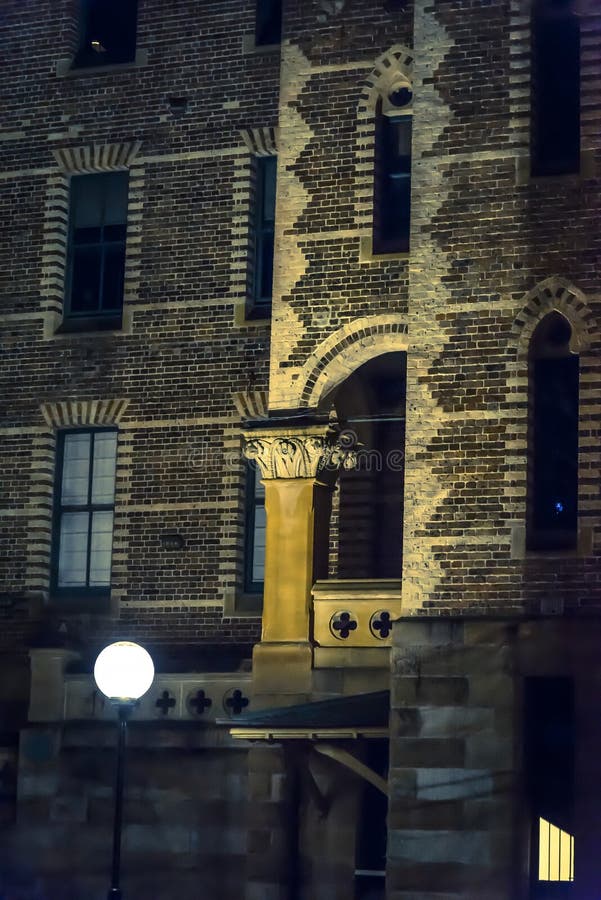 Detail van Sydney Hospital-de bouw, Sydney, NSW, Australië royalty-vrije stock afbeeldingen Detail van Sydney Hospital-de bouw, Sydney, NSW, Australië royalty-vrije stock afbeeldingen