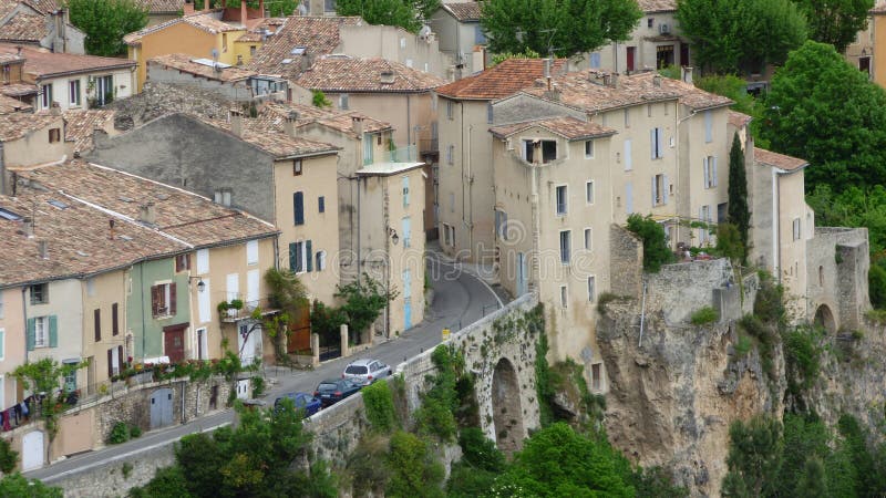 Detail of the the village of Moustiers-Sainte-Marie, France, Europe