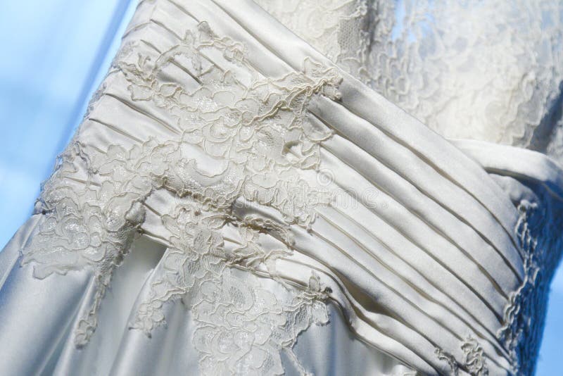 Detail of a wedding dress