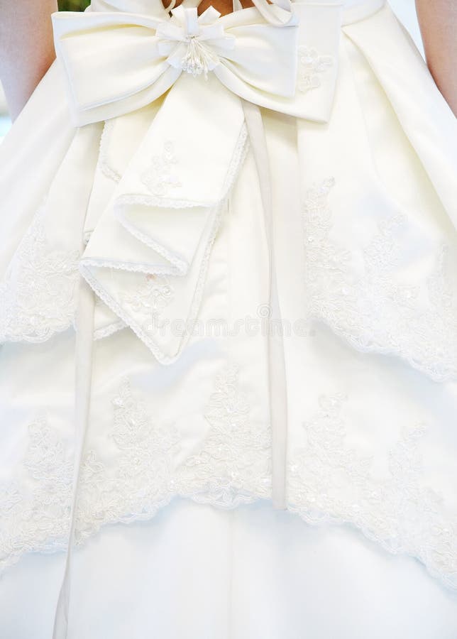 Detail of wedding dress