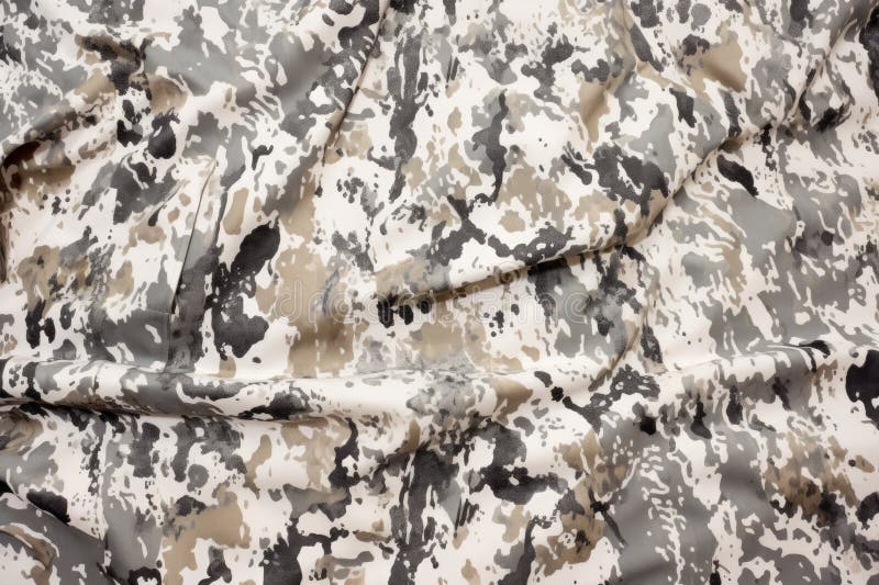 Detail of winter camouflage on military ski wear stock photography
