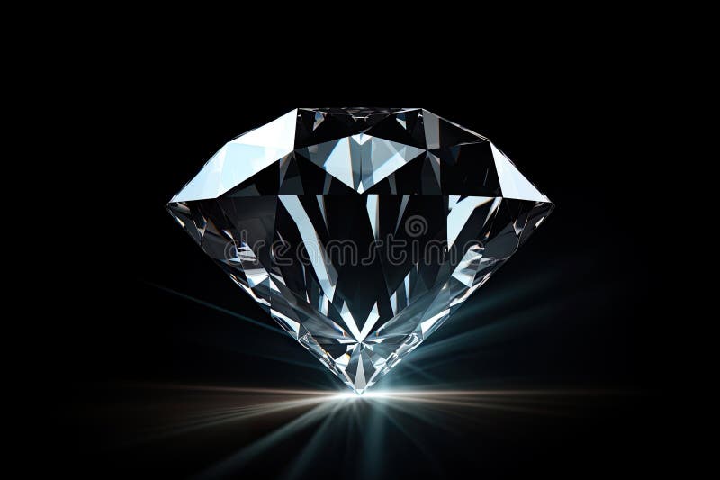 Detailansicht eines Diamantensets vor schwarzem Hintergrund, der die Brillanz und Eleganz der Edelsteine unterstreicht. lizenzfreie abbildung