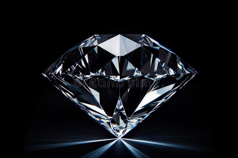 Detailansicht eines Diamantensets vor schwarzem Hintergrund, der die Brillanz und Eleganz der Edelsteine unterstreicht. vektor abbildung