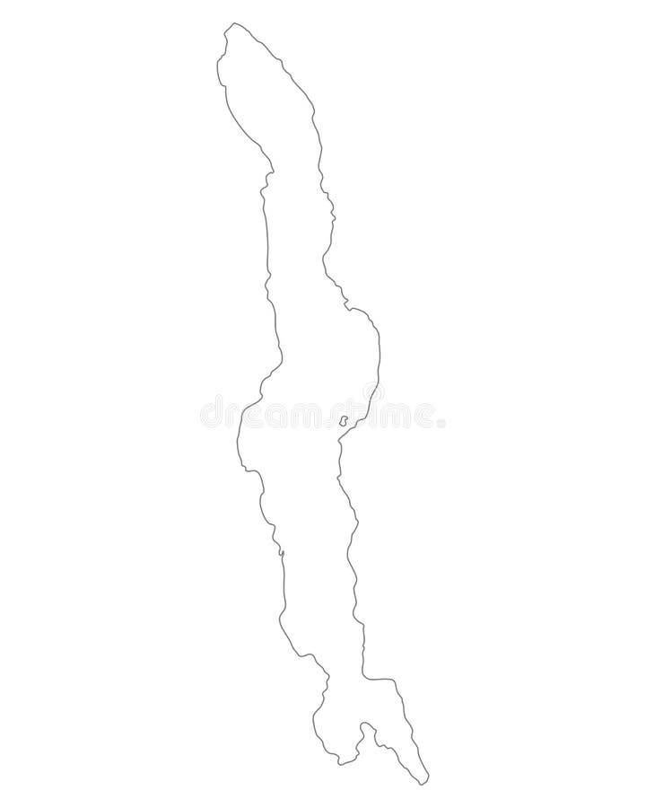 Map of Lake Malawi stock vector. Illustration of lake - 102079484
