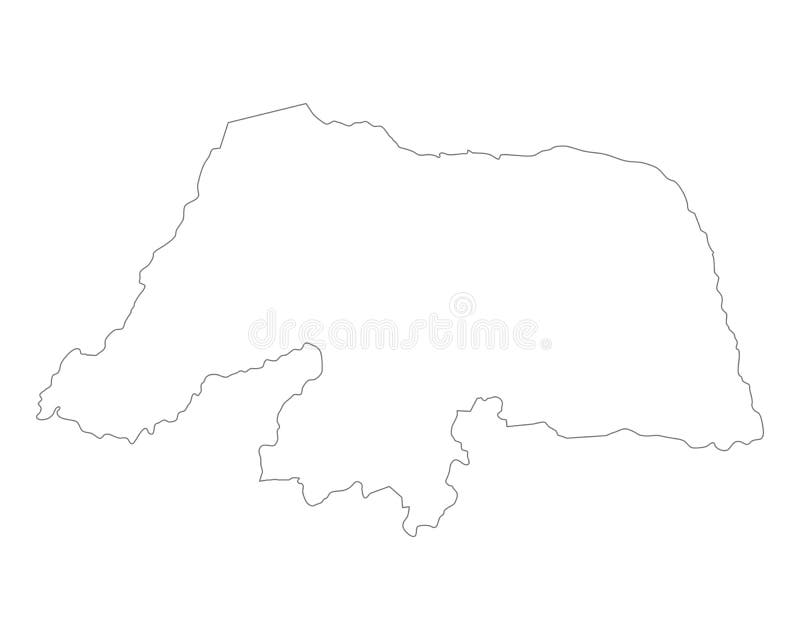 Map Of Rio Grande Do Norte Stock Vector Illustration Of Line