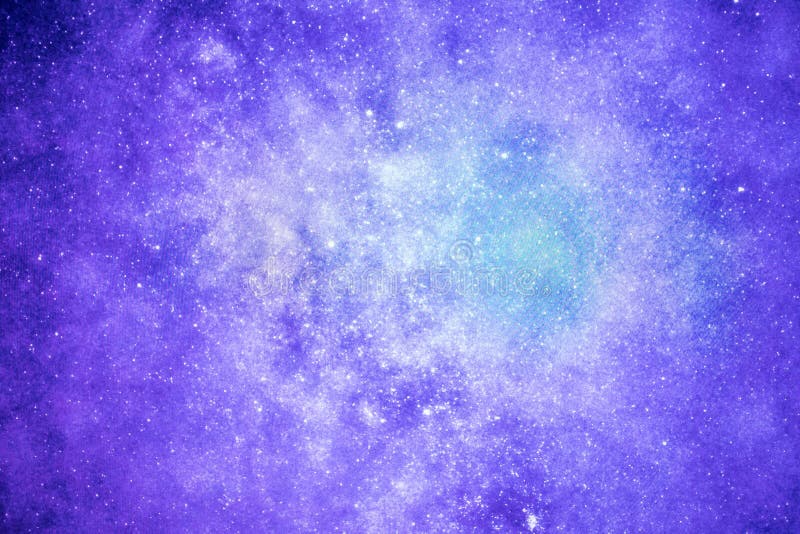 Detailed Background Illustration of Purple Galaxy with Stars Stock ...