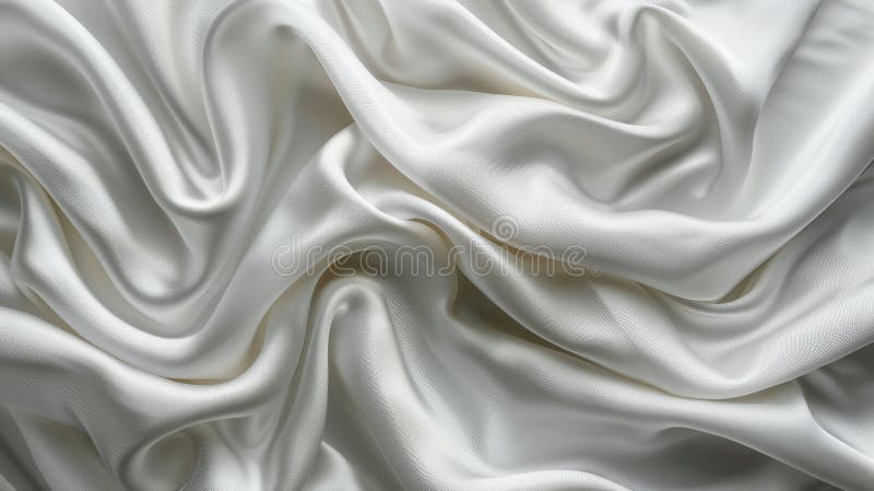 Close Up of White Fabric Texture stock photography
