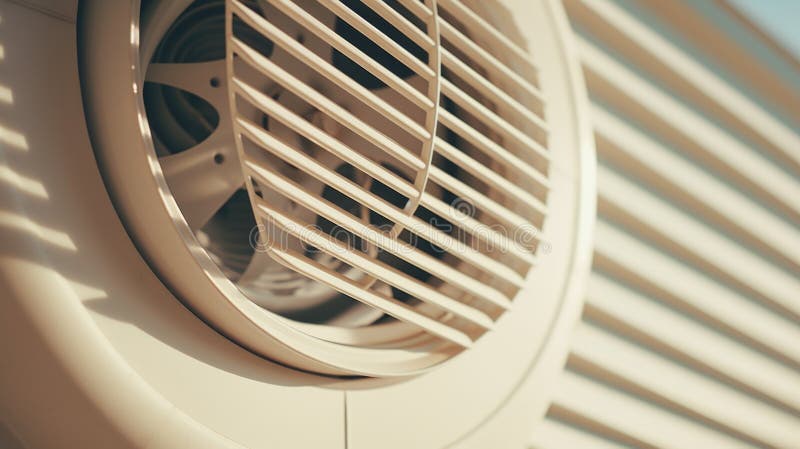 Detailed close-up of ventilation grid, illustrating intricate system. royalty free stock photography