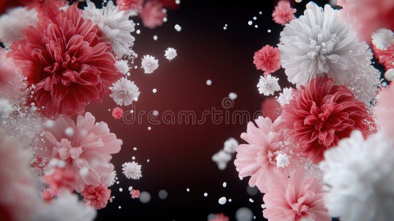 Detailed digital rendering showcases an amoeba with realistic textures and lighting effects, floating in a dark space vector illustration