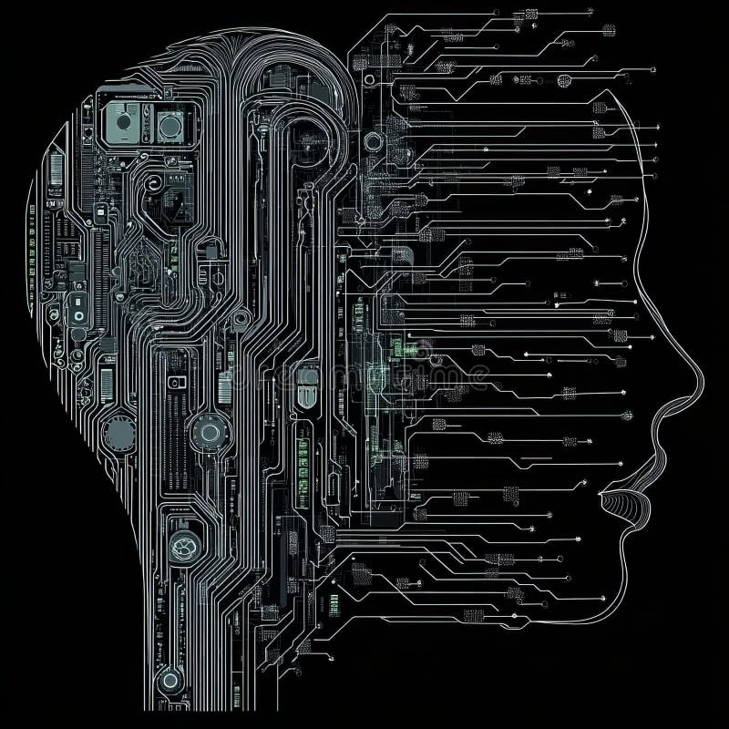 A detailed and expressive artistic illustration depicts the human heart's intricate system and complex beauty in a stock photography