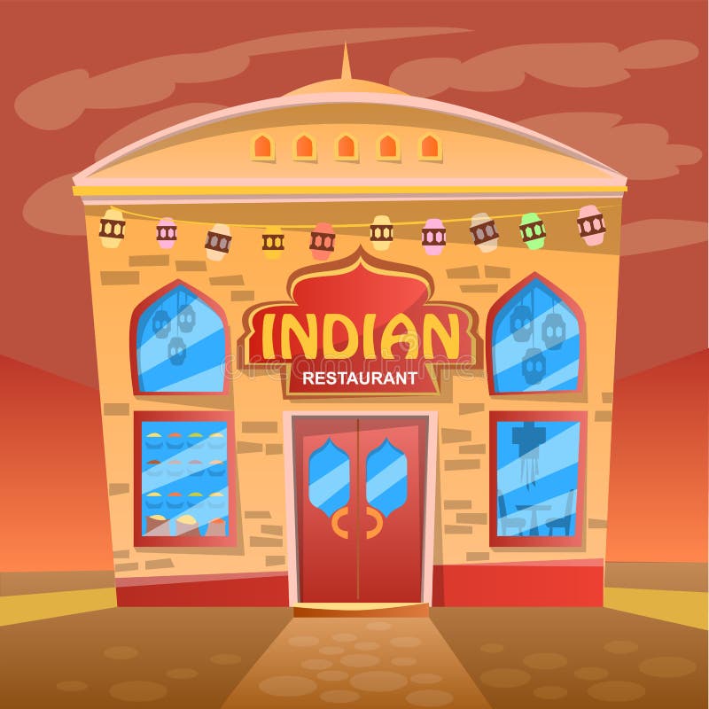 Detailed Facade of Indian Restaurant Vector Image Stock Vector - Illustration of bowl, gourmet: 160633518 Detailed Facade of Indian Restaurant Vector Image Stock Vector - Illustration of bowl, gourmet: 160633518