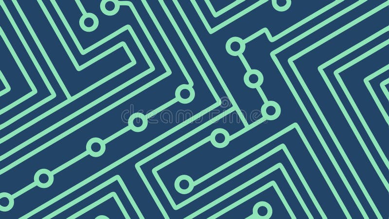 Detailed green circuit board pattern. Electronics technology vector background. vector design Generative AI royalty free illustration