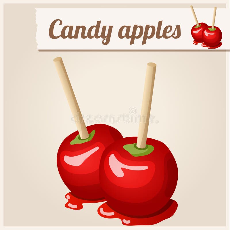 Detailed Icon. Candy Apples Stock Vector - Image: 52686394