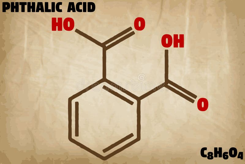 Detailed illustration of the Phthalic acid.