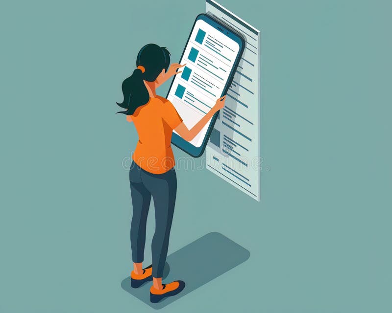 Detailed image of a user reviewing app permissions, emphasizing informed consent in software use, suitable for user rights awareness. Generative AI. User consent illustrations