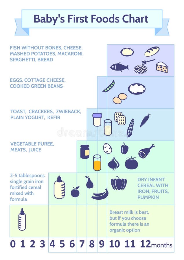 First Foods To Feed Baby Chart