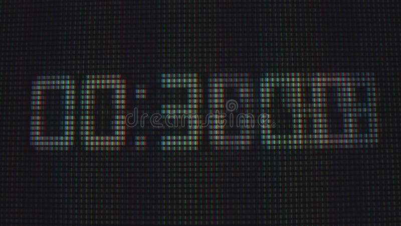 Close Up View of a Macro Pixel Display Section stock video