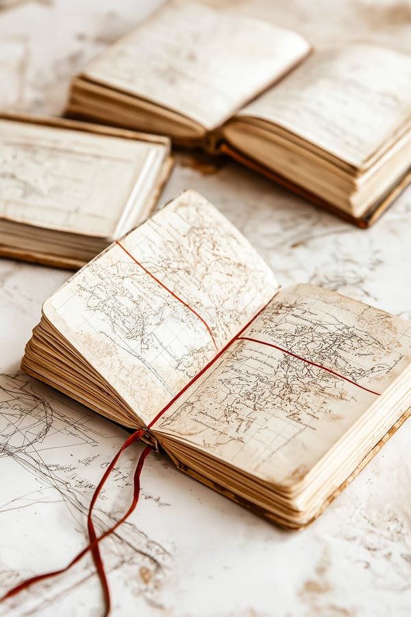 Detailed Map Showing Red Lines Tracing A Journey Across Geographical Detailed Map Showing Red Lines Tracing A Journey Across Geographical