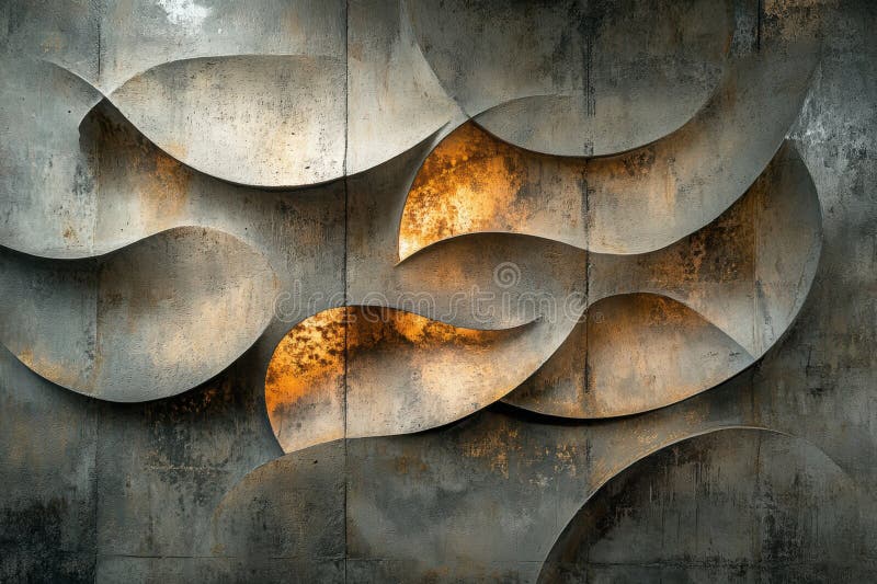 Modern interior design, detailed patterns in a light texture background merging smoothly with soft lighting, creating an stock photo