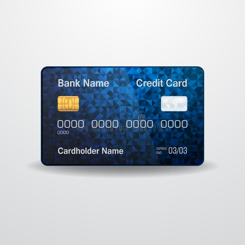 Detailed Realistic Vector Credit Card. Front and Back Side Stock Vector ...