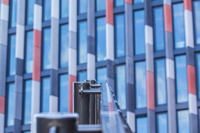 Detailed shot of fence near Main Point, Prague stock photography