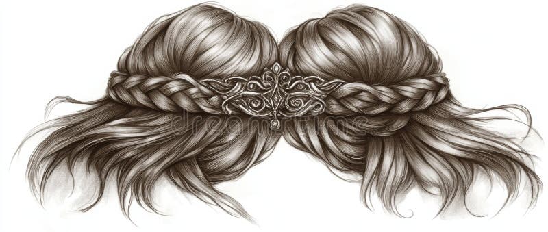 Detailgravierung eines Torus-Vintage-Spritzgusses, dargestellt als Sammlung von Rundstäben, angeordnet in einem geplagten oder ver stockfotos