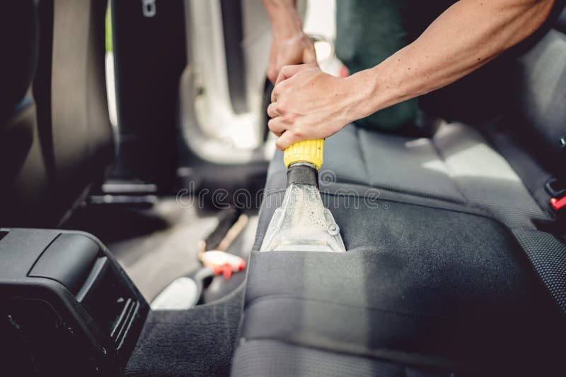 Auto Detailing Car Interior Carwash Service Worker Gloves Cleaning Salon  Stock Photo by ©Nomadsoul1 237651782