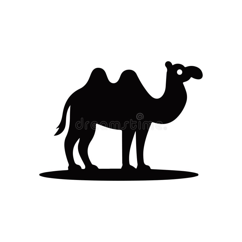 Detaillierte Camel Silhouette Illustration stock abbildung