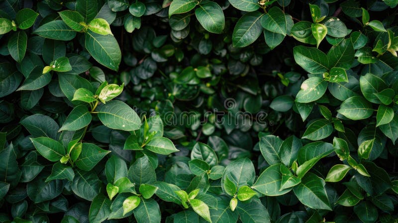 Detaillierte Übersicht über einen Haufen frischer grüner Blätter lizenzfreies stockfoto