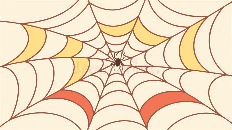 Detailliertes Spinnennetz mit einer Fliegeninsekteninsekte grafische Vektordesign Generative KI lizenzfreie abbildung