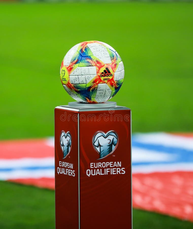 Details with the Adidas Conext 19 European Qualifiers Official Soccer Match  Ball Editorial Image - Image of ball, competitive: 161394670