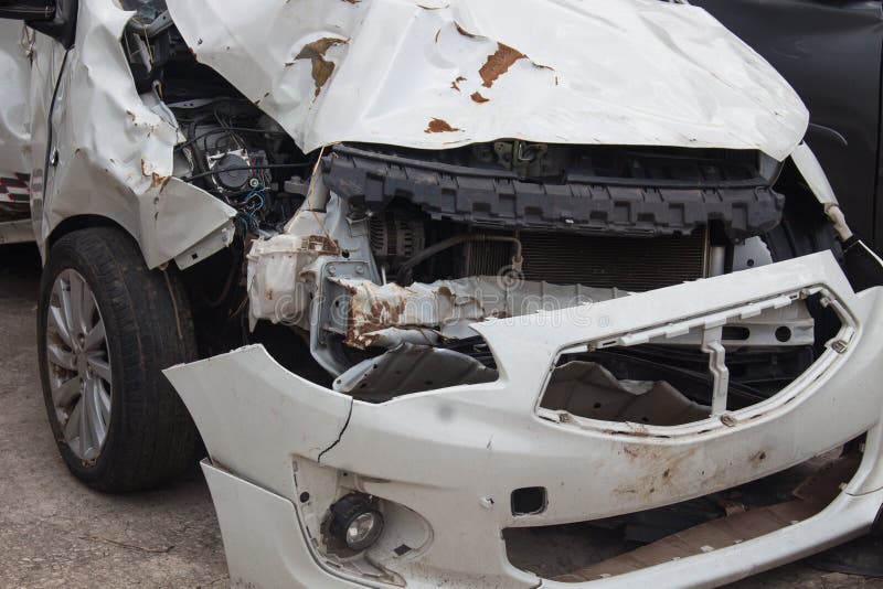 Details of a Car an Accident Stock Image Image of ruined, repair