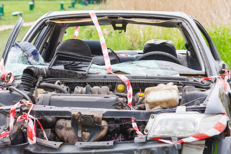 Details of a Car an Accident Stock Photo Image of danger, bare 40797718