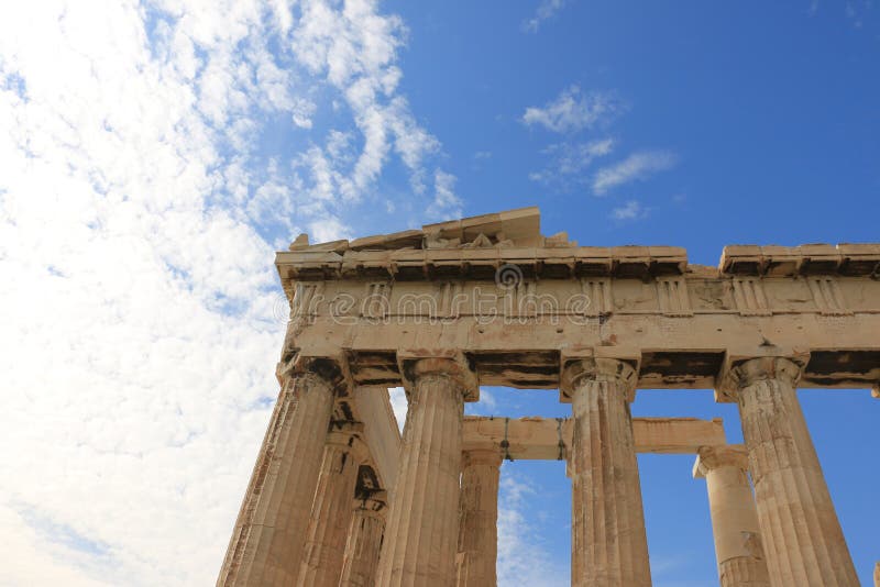 PARTHENON - ACROPOLIS - ATHENS - DETAILS COLUMNS stock photo PARTHENON - ACROPOLIS - ATHENS - DETAILS COLUMNS stock photo