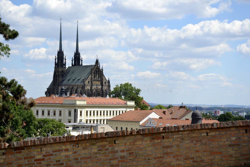 Details en architectuur van Brno royalty-vrije stock afbeelding