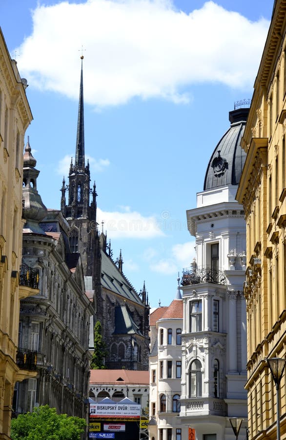 Details en architectuur van Brno stock foto