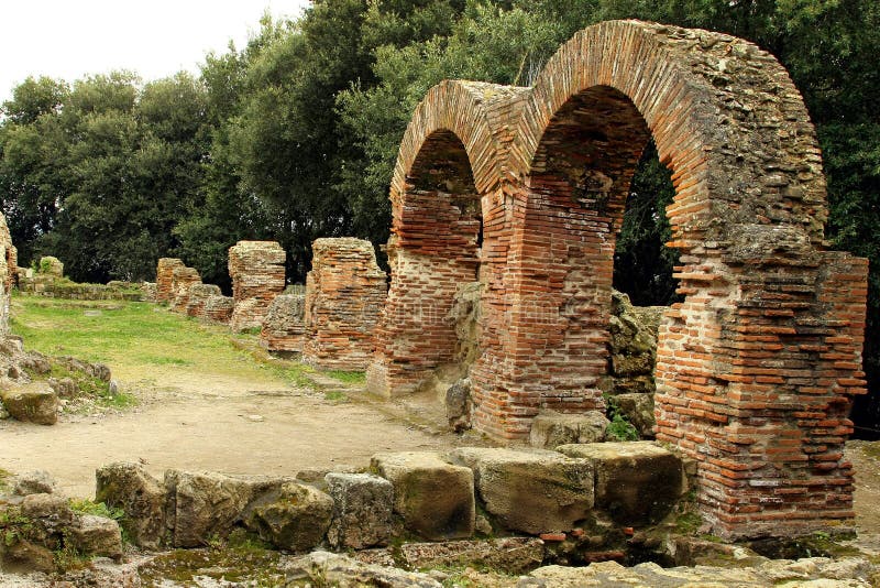 Details Of The Old Ruins At Cumae